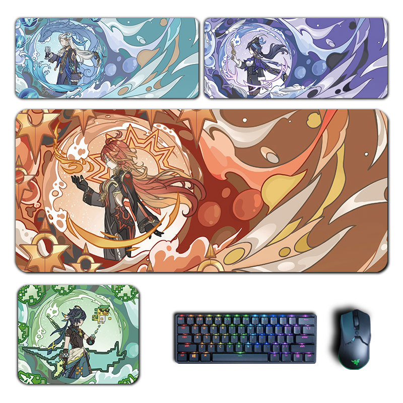 Gaming Accessories Desk - Anime Genshin Impact Mouse Pad Hu