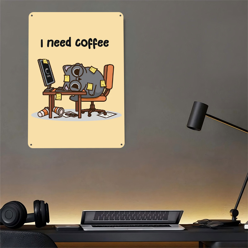 I Need Coffee 3D Texture Metal - Gaming Accessories You Need review and price