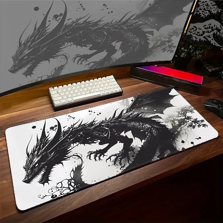 Mousepad Large Kawaii Dragon M - Gaming Accessories For Pc Setup review and price