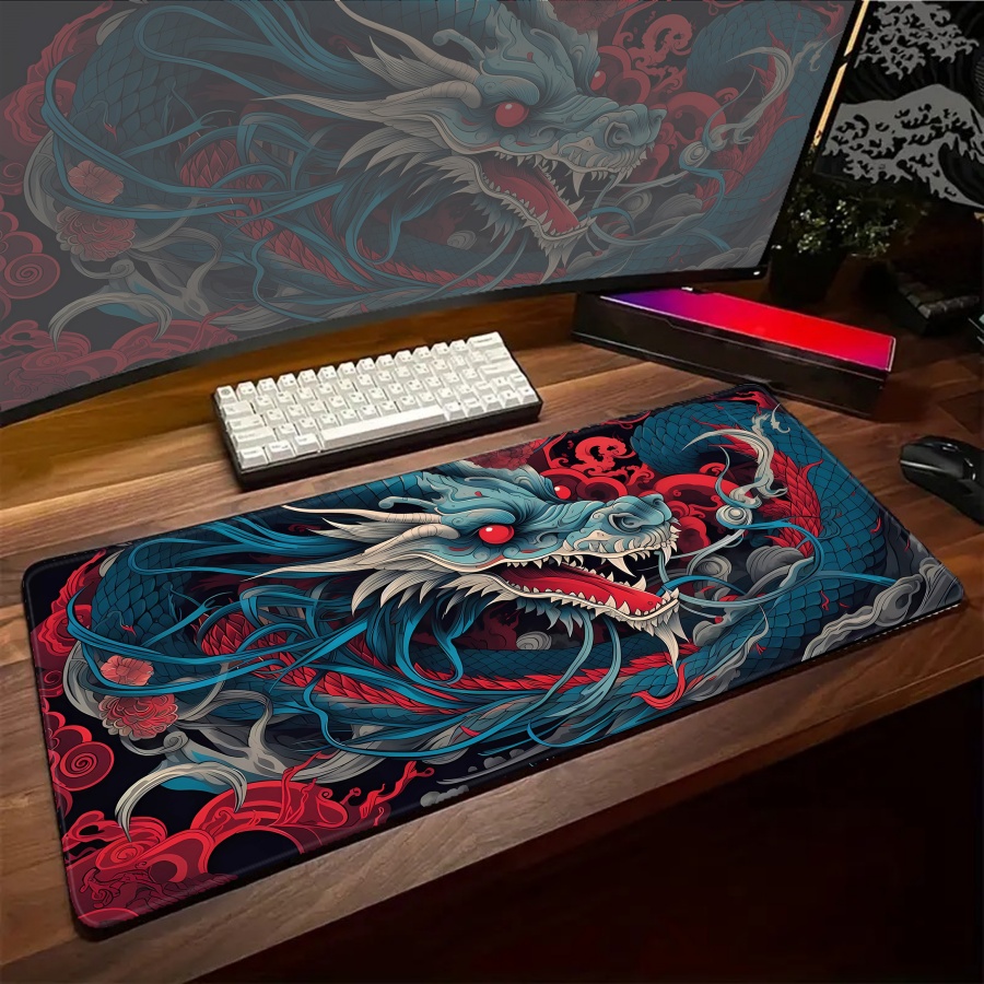 Mousepad Large Kawaii Dragon M - Gaming Accessories For Pc Setup review and price