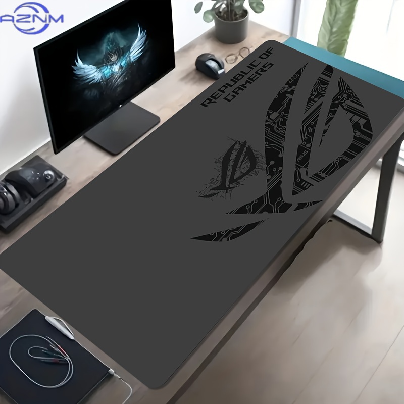 1pc Large Gaming Mouse Pad ROG - Gaming Accessories For Pc Setup review and price