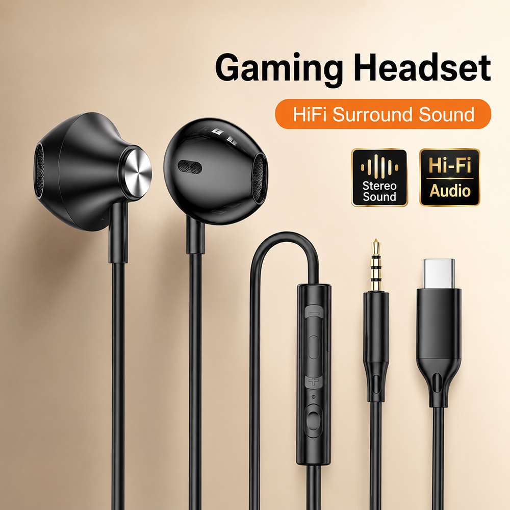 HiFi Surround Headphones Bass  - Gaming Accessories Iphone review and price