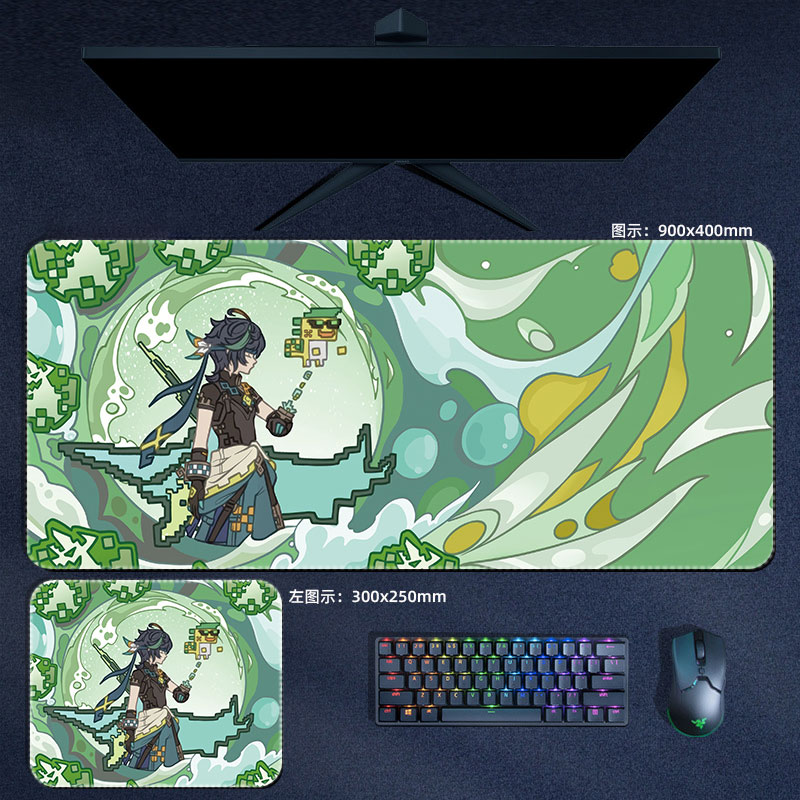 Anime Genshin Impact Mouse Pad - Gaming Accessories Desk review and price