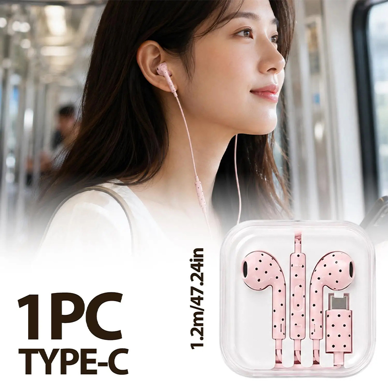Cute Polka-dot Star Type C Ear - Gaming Accessories Sale review and price