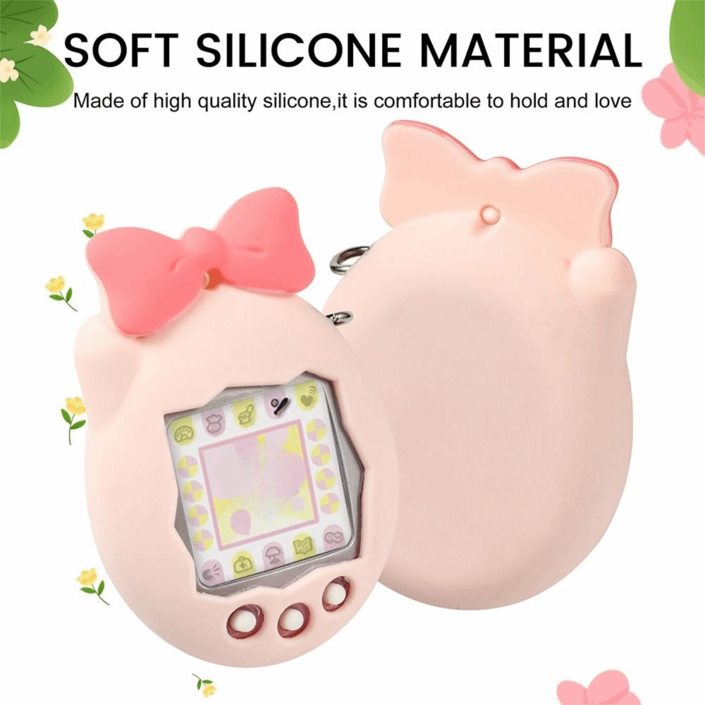 Anti-Scratch Silicone Case Bow - Gaming Accessories Pink review and price